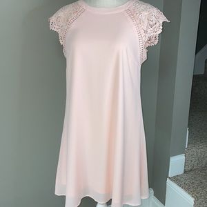 Altar’D State -peach, lace sleeves, size small dress.